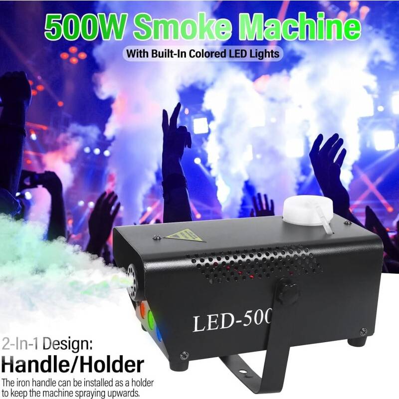 STOYOTU 500W RGB LED Fog Machine Smoke Machine Light