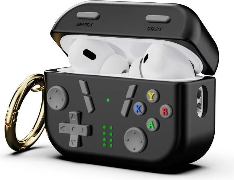 FoneFunShop Case Compatible With Pods Pro 2 Retro Game Model Black