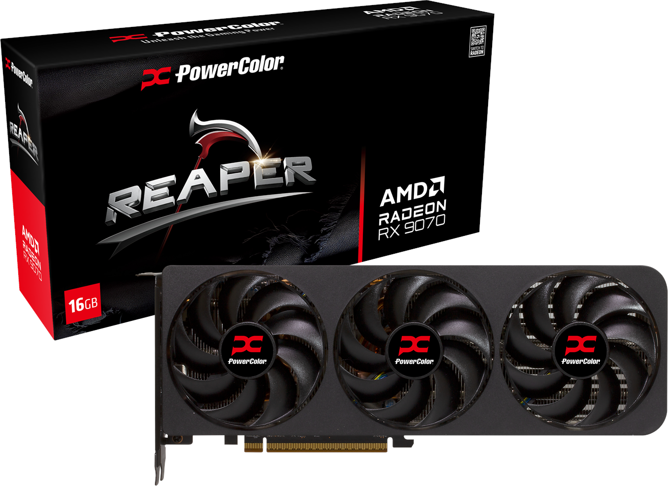 Powercolor Radeon RX 9070 Reaper 16GB GDDR6 Grafikkarte