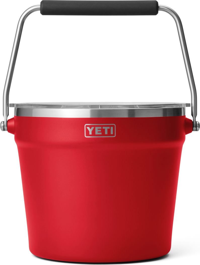 Yeti Rambler Beverage Rescue Red Ice Bucket