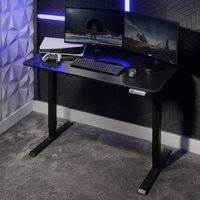 X-Rocker Ascend Height Adjustable Black Writing Desk
