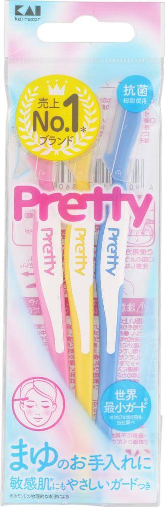 Kai Pretty Eyebrow Razor 3pcs