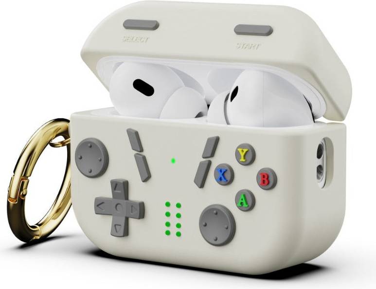 FoneFunShop Case Compatible With Pods Pro 2 Retro Game Model in White