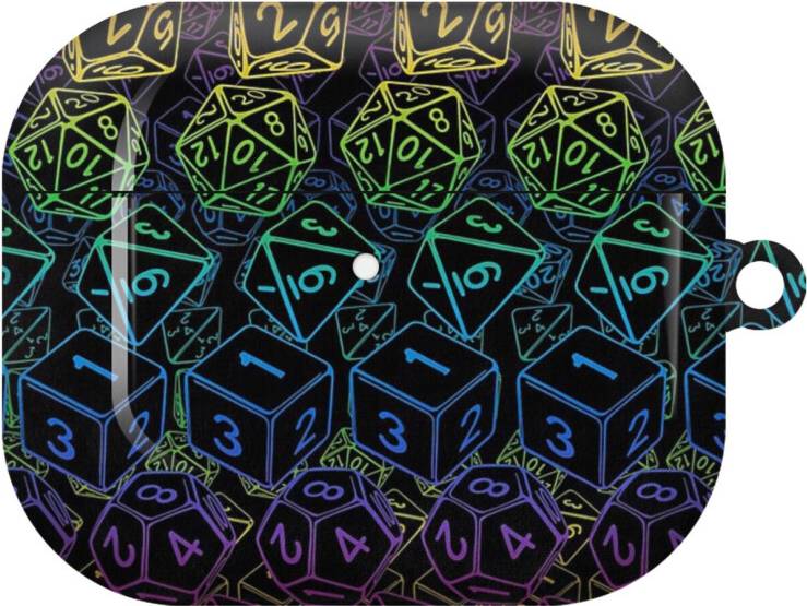 Dice Pattern D20 Hard Shell Case
