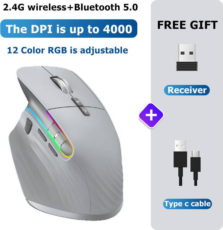 Maxpower Bluetooth Wireless Mouse RGB LED