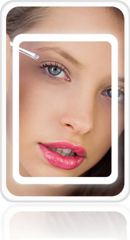 Sticked LED Lighted Portable Small Mirror - Makeup