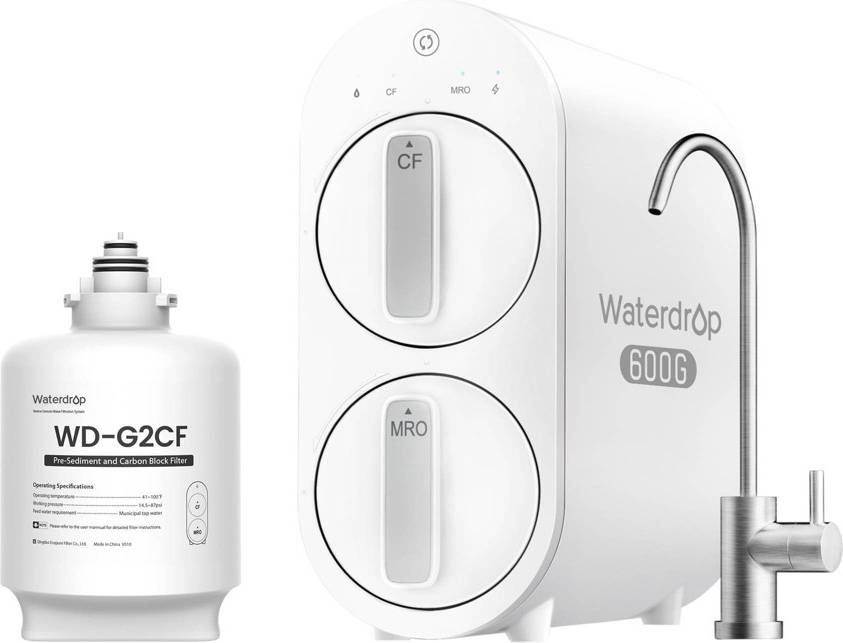 Ro water filter system Waterdrop G2P600 RO System with G2CF Replacement Filter