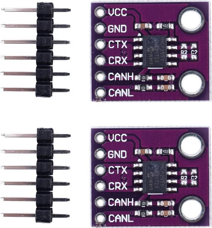 Tlily 2X CJMCU-2551 High Speed CAN Communication Protocol Controller Bus Interface Module