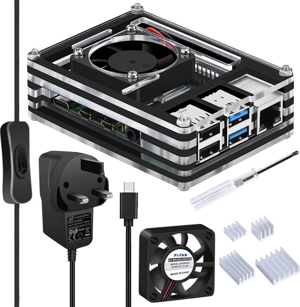 GeeekPi GeeeekPi Acryl Behuizing Raspberry Pi 4 Model B