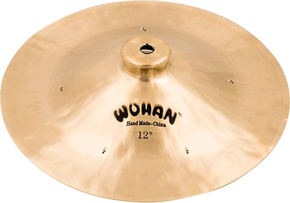 Wuhan China Cymbal With Rivets 12 In