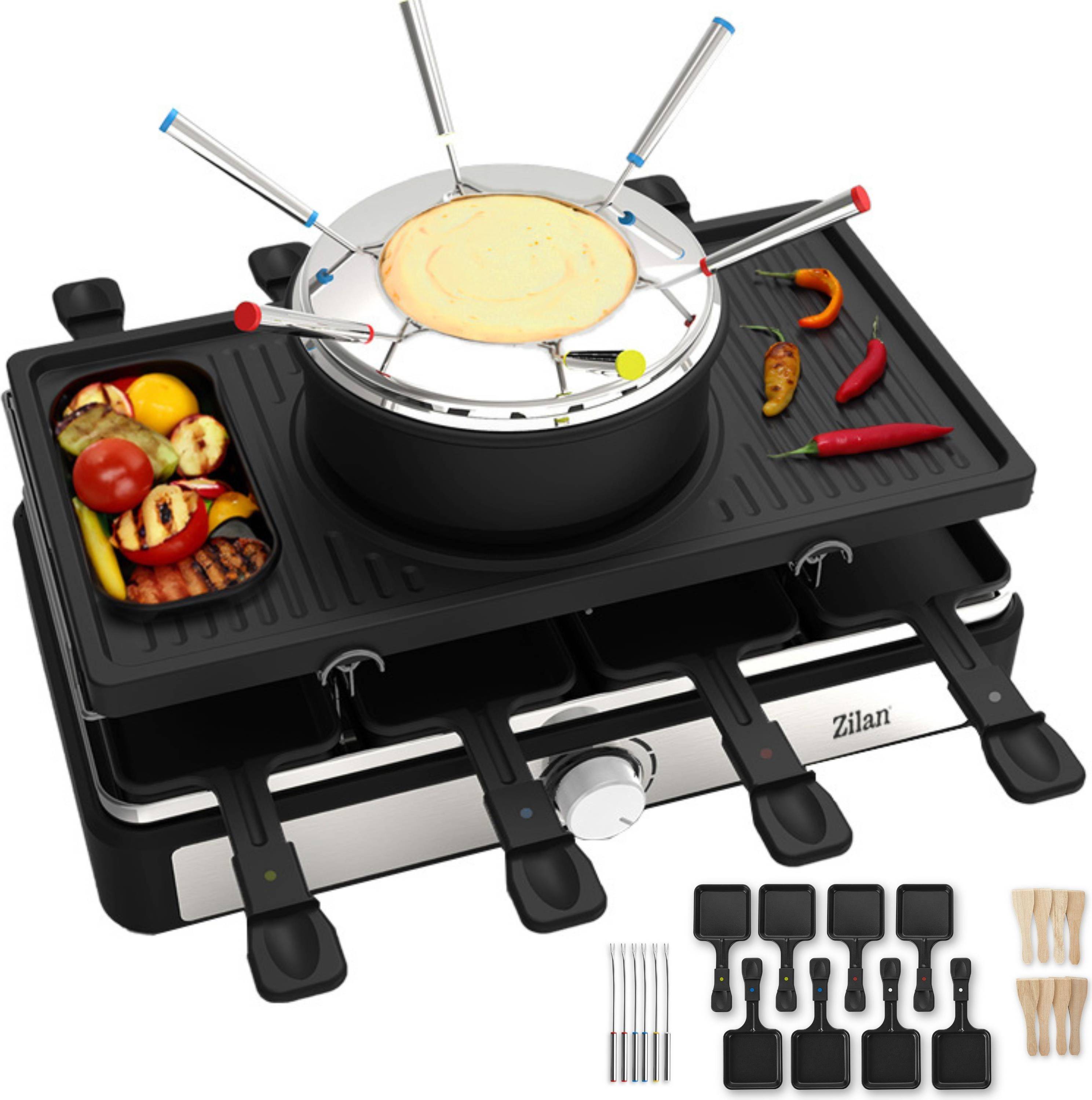 Raclette grill Zilan Raclette Grill Set 8 Persons