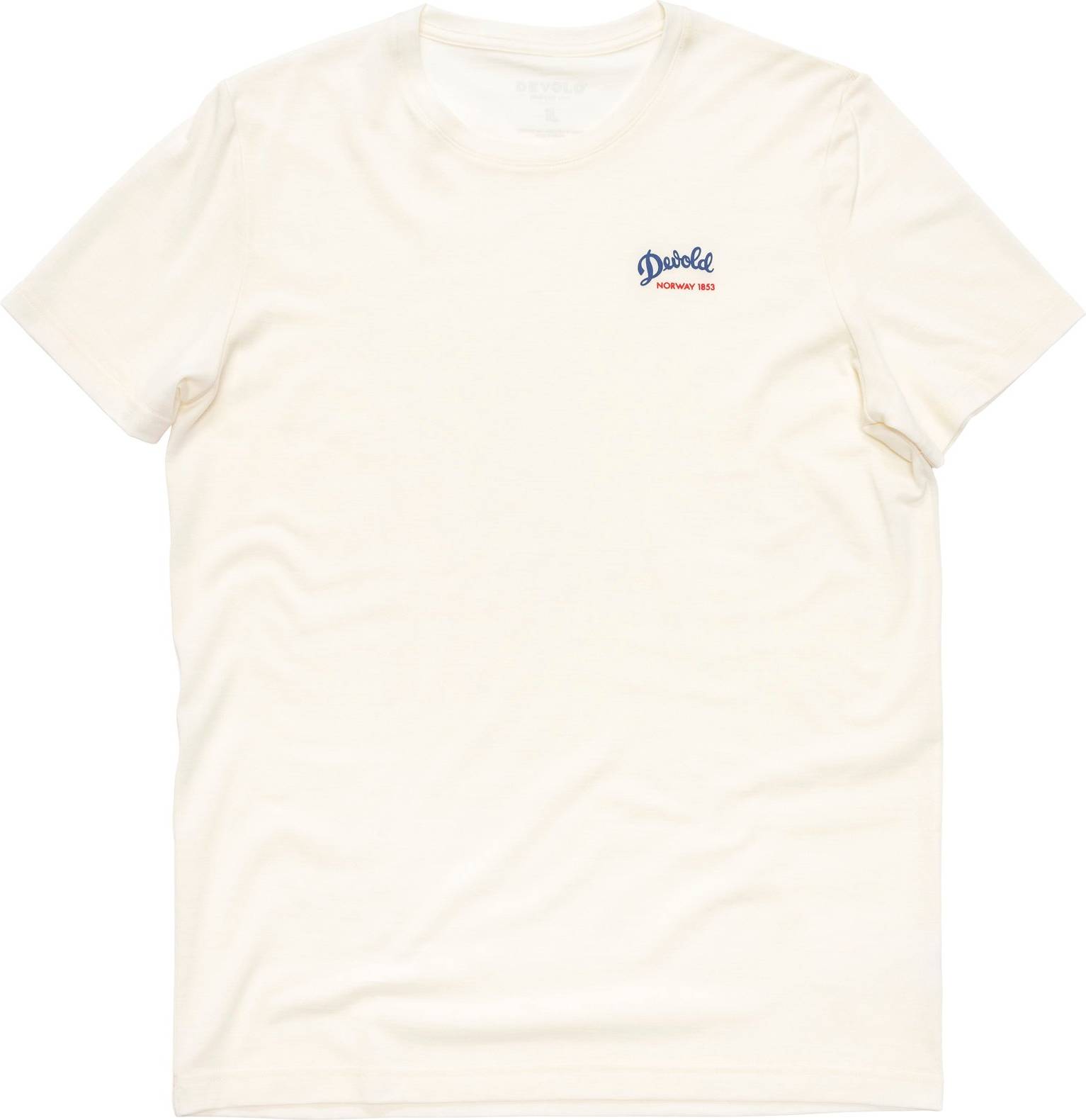 Devold Classic Script Tee Merinotröja Herr - Färg Vit