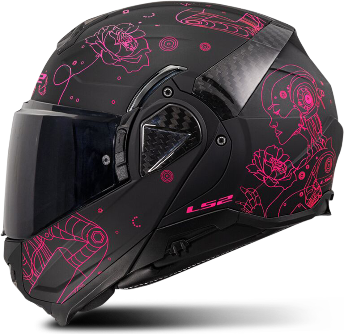 Ls2 advant LS2 Casco Modulare FF910 Advant II - Nero/Rosa