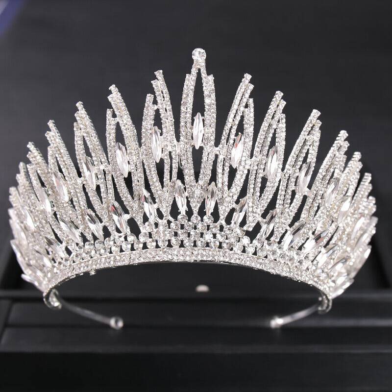 Handmade Gothic Wedding Crown Silver Bridal Crown