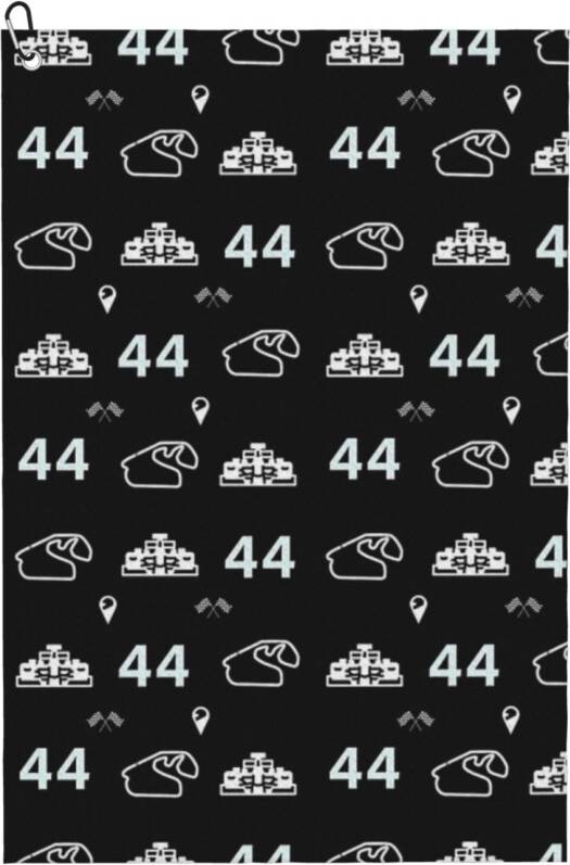 WHIBOS Lewis Hamilton 44 Racing Pattern Golf Towel
