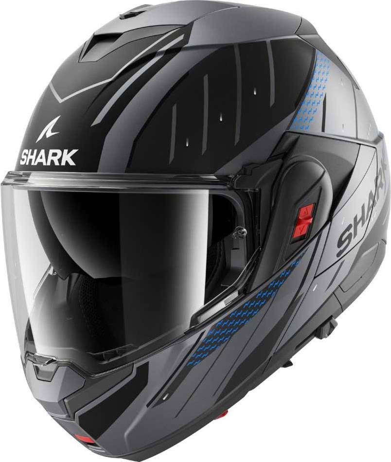 Motorrad klapphelm SHARK Helmets Oxo Rydger Modularhelm - Schwarz