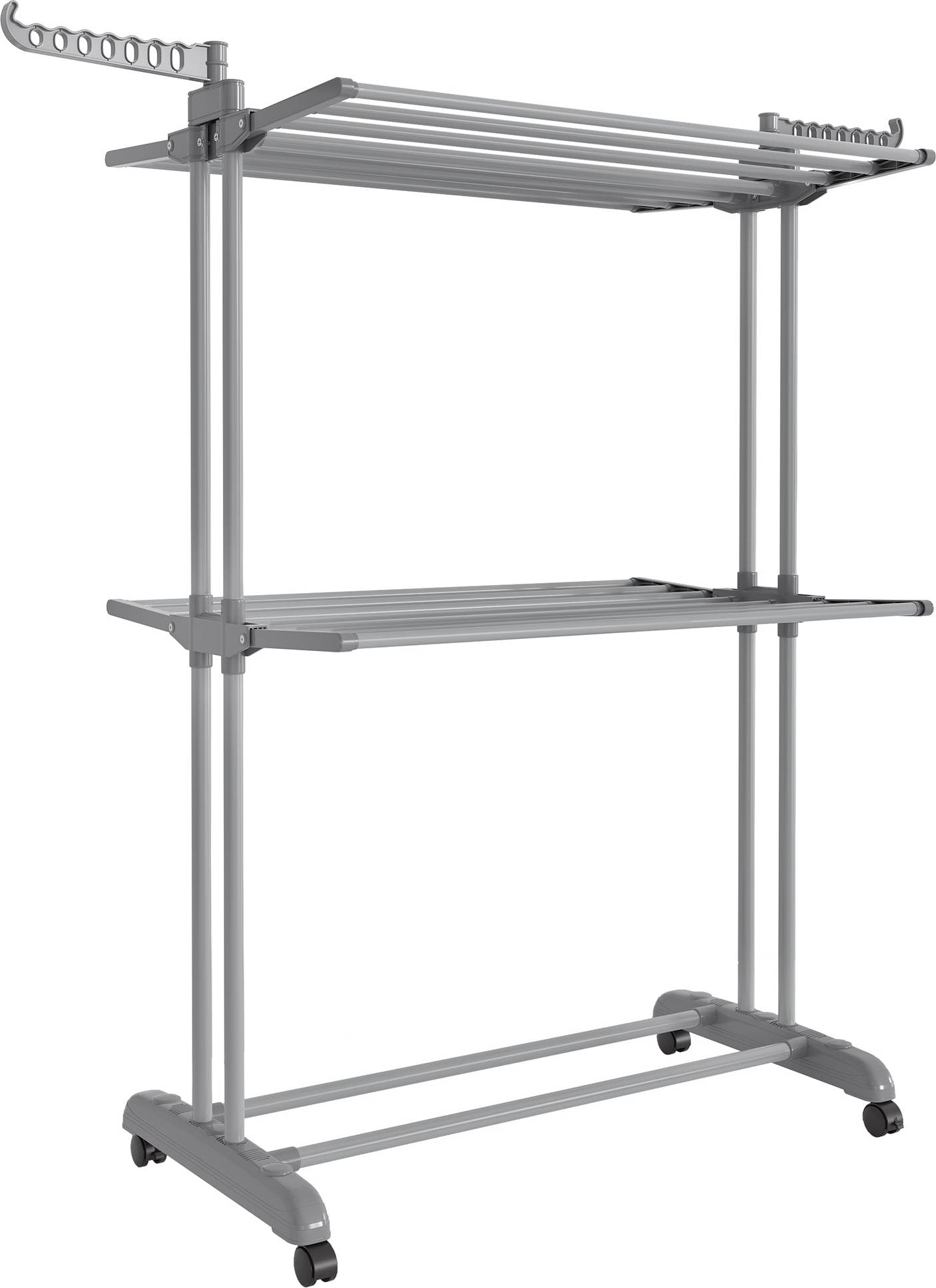 Clothes drying rack Songmics Clothes Drying Rack 3-Tier Foldable Laundry Drying Rack - Stainless Steel