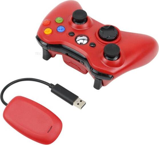 2.4G Red Wireless Gamepad For Xbox 360 Console Controller Receiver
