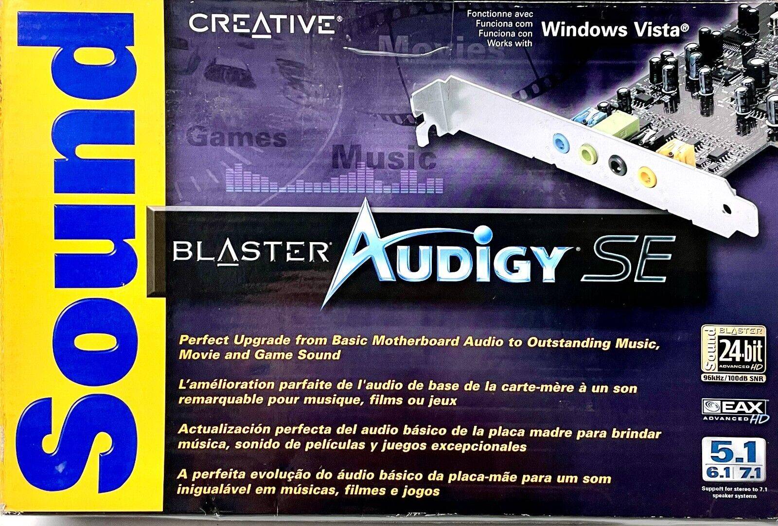 Sound interface Creative Sound Blaster Audigy SE PCI Desktop Computer Sound Card