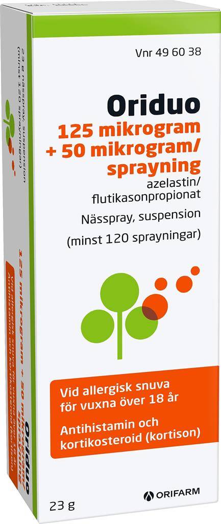 Oriduo Nässpray 125 Mikrogram 50 Mikrogram
