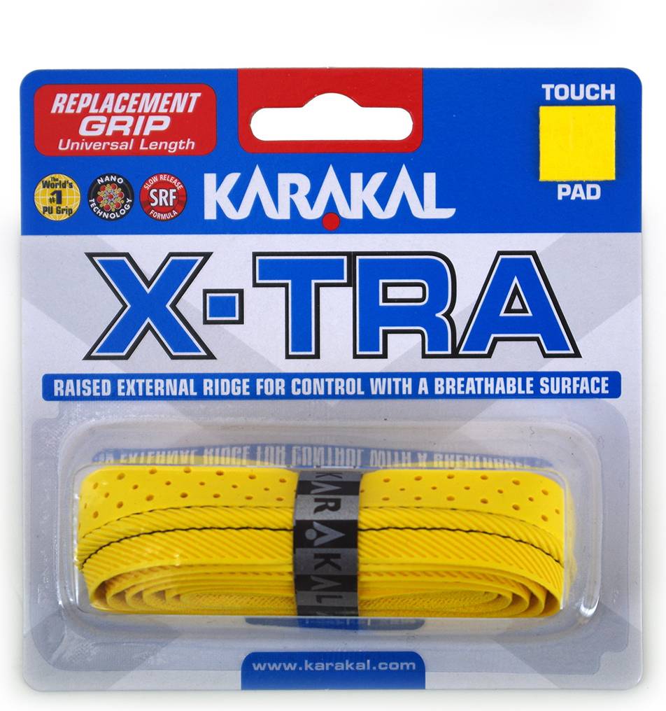 X-TRA Raised Ridge Breathable Control Racket Grip 1 Single