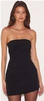 PrettyLittleThing Bandeau Ruched Mini Dress - Black