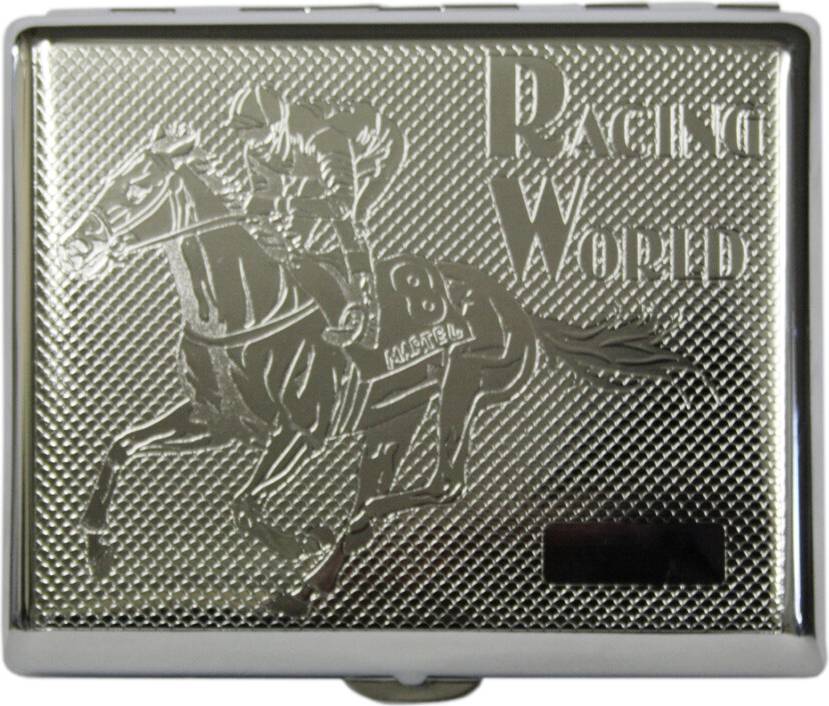 Knight Racing World Stainless Steel Cigarette Case