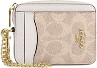 Zip card case Coach Zip Card Case - Beige
