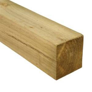 Incised Timber Fence Post 100