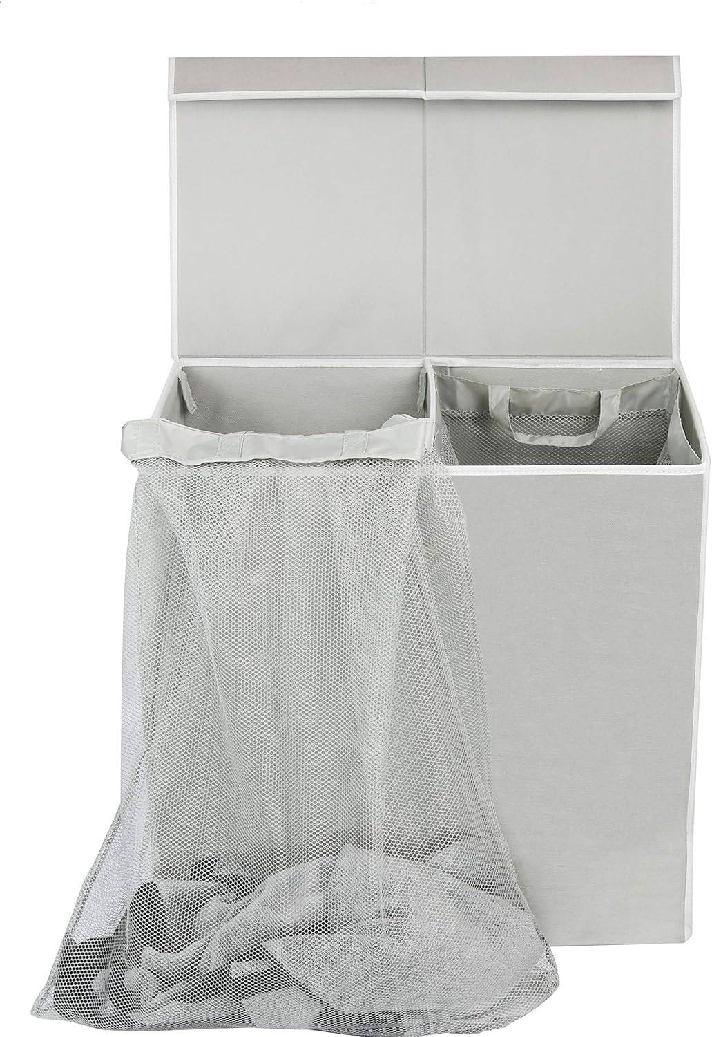 Double laundry hamper Simple Houseware Double Hamper