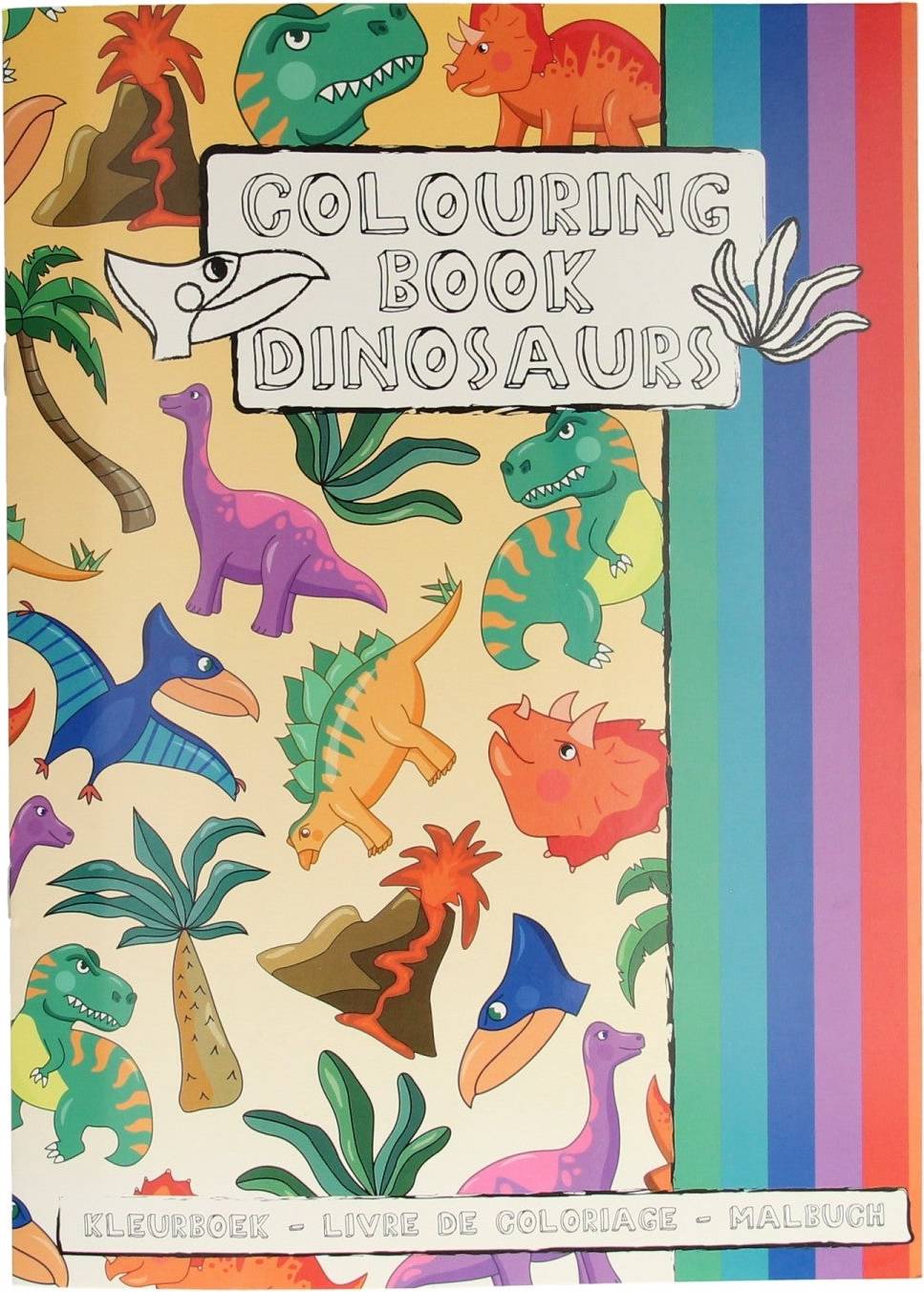 Coloring Book Dinosaur with Sticker Sheet