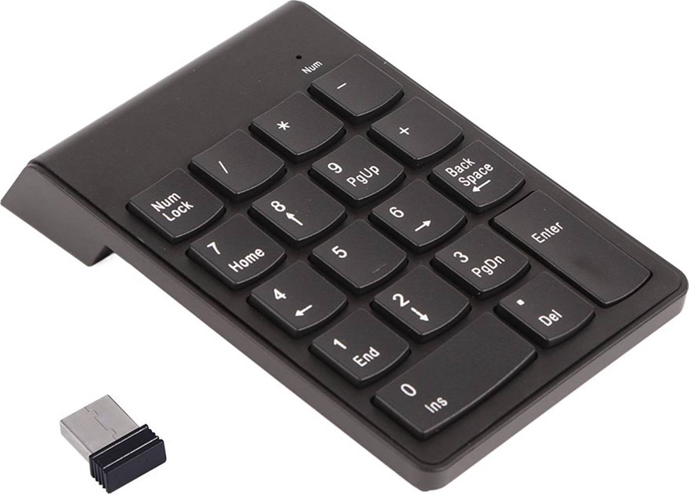 2.4G Wireless Ultra Slim Numeric Keypad 18 Keys With Mini USB Receiver