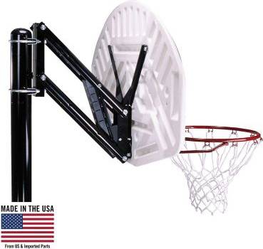Basketball hoop height Lifetime Universal Adjustable Height Backboard Mounting Kit