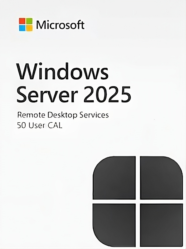 Microsoft Windows Server 2025 Remote Desktop Services RDS 50 User CAL