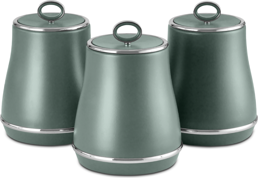 Tower Renaissance Canisters Set T826176FOR Forest Green Kitchen Container 3pcs