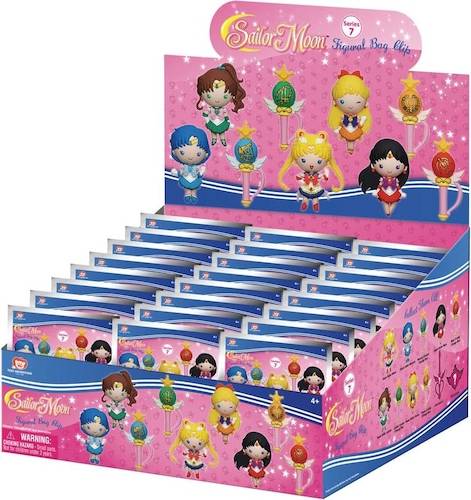 Int Sailor Moon Series 7 3D PVC Bag Clips Display - Multicolore