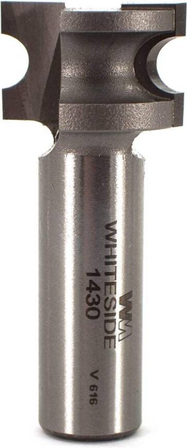 Whiteside Router Bits 1430 Half Round Bit with 1/8-Inch Radius 9/16-Inch Cutting Length