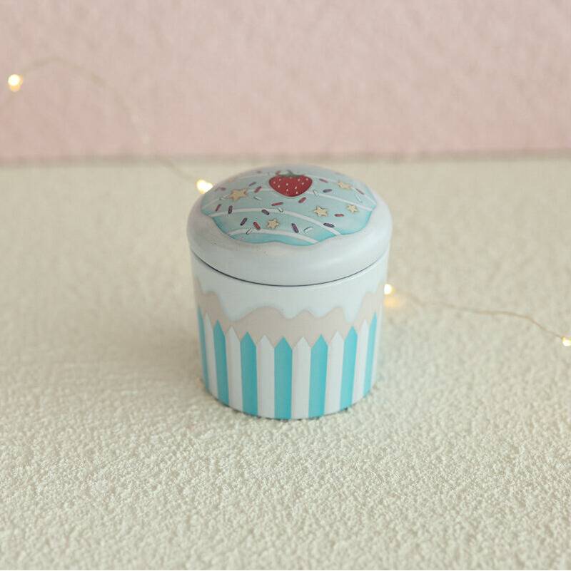 Cake tin storage Mini Cartoon Cake Shape Candy Tin Box