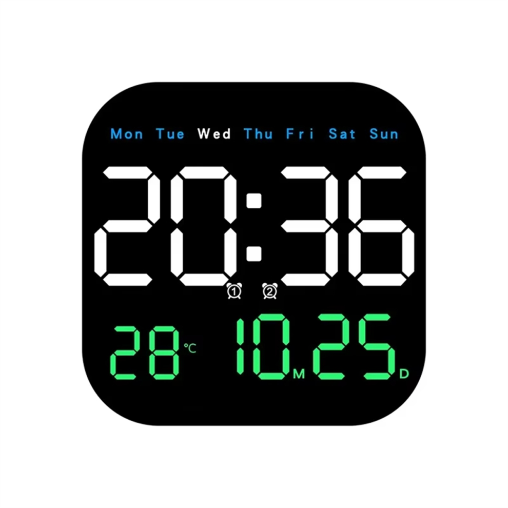 Exogio Digital LED With Remote Control Wall Clock