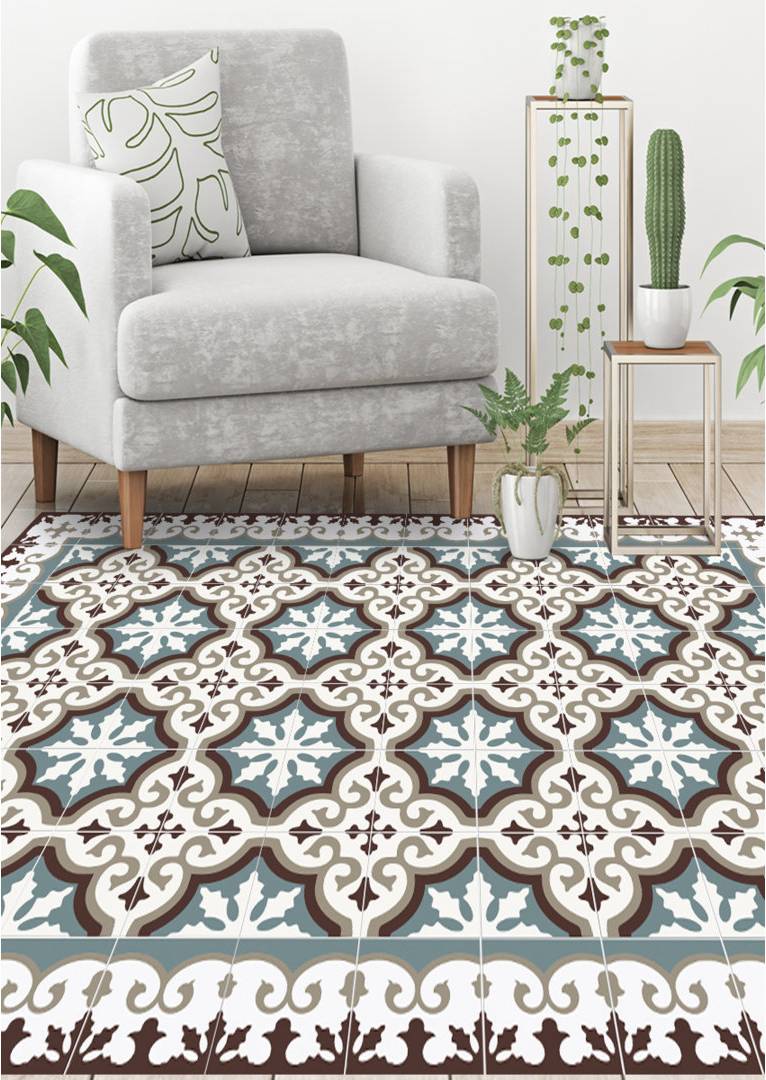 Langley Street Machine Printed Area Rug Rectangle 133 x 200 cm Blue