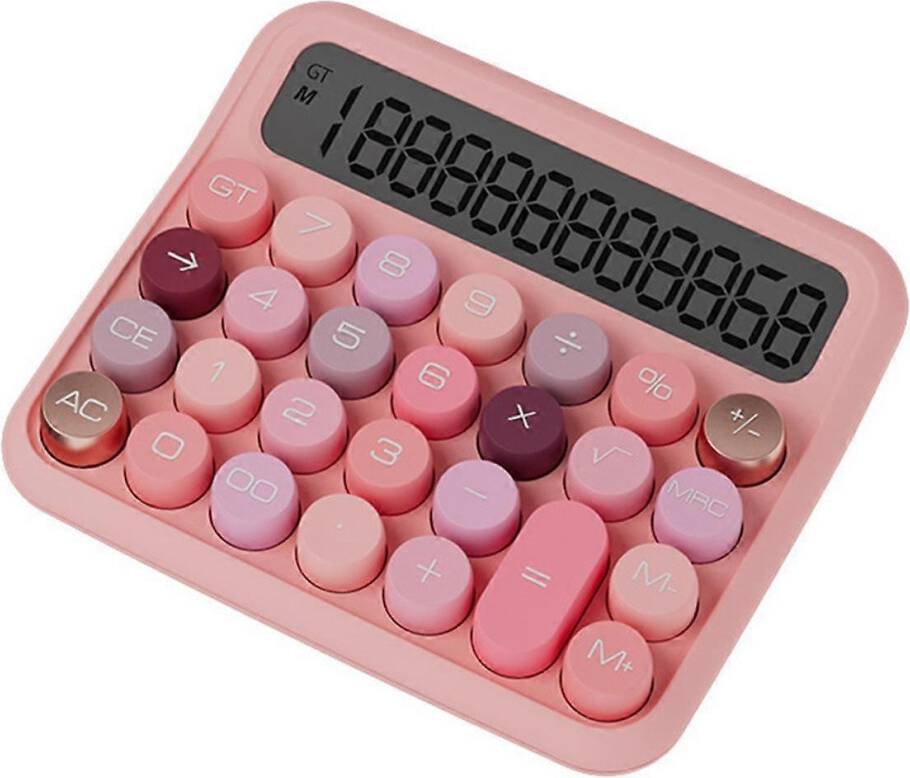 Typecat Mechanical Calculator 12 Digit 5-Inch LCD Display