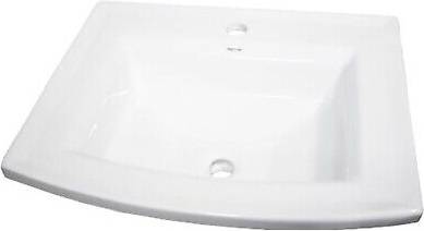 Di-2320-R1 23 Inch Rectangular Drop-In Ceramic Vanity Sink