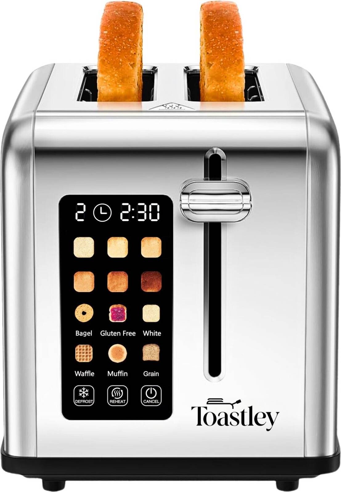 Toastley Toastley Smart Toaster 2 Slice With Screen Touch Control
