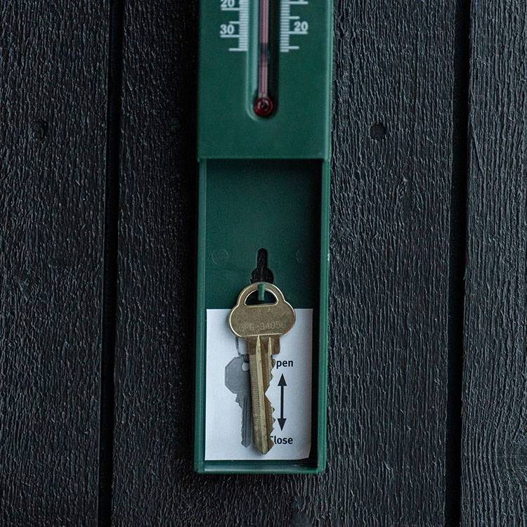 Nøgleboks Esschert Design Termometer og nøgleboks