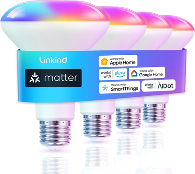 Smart Light Bulbs 8W RGBTW 8W 4-Pack