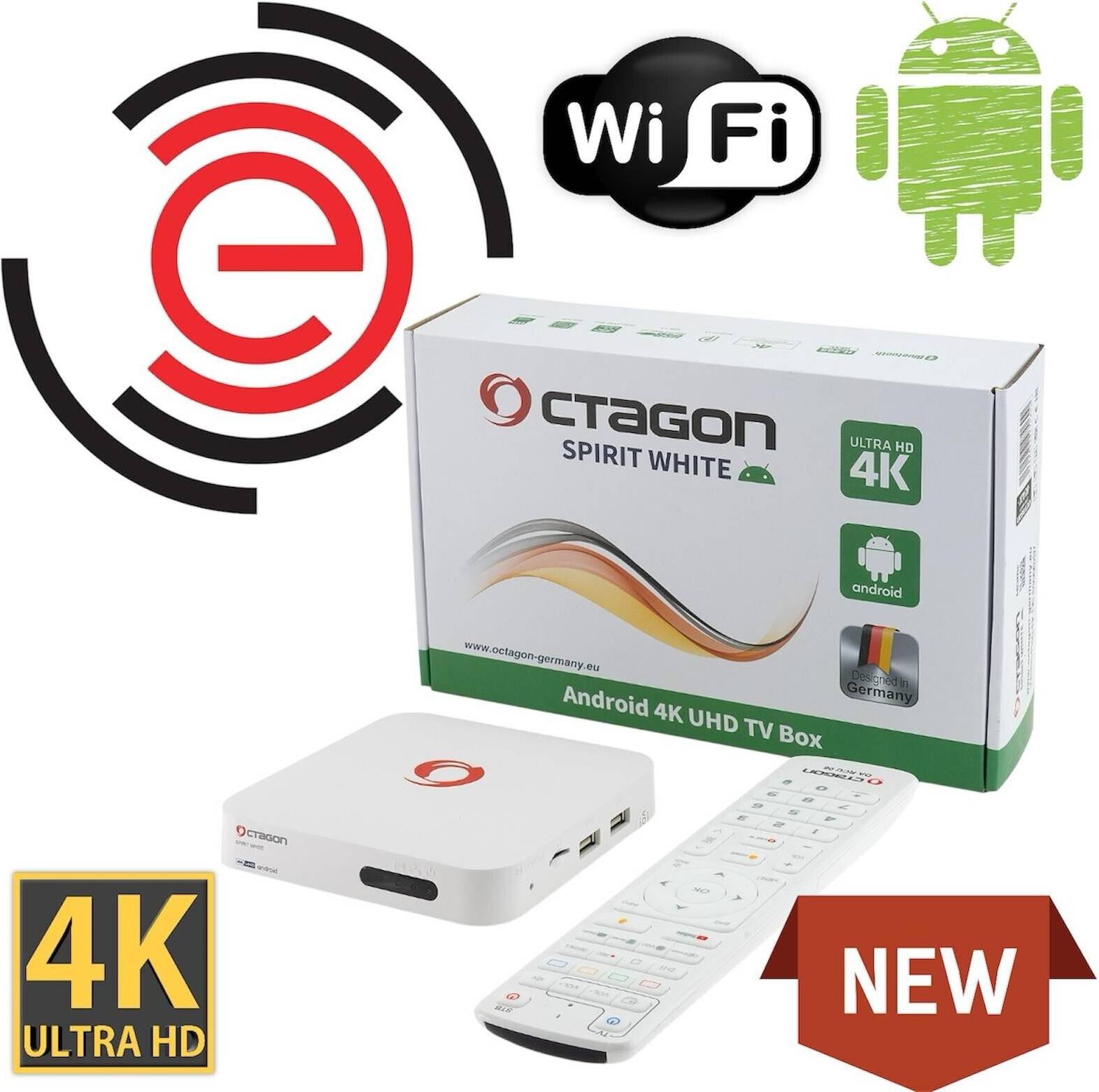 Spirit 4K UHD HDR10 Android TV Streaming Box