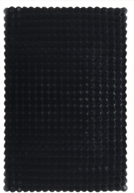 MDA Valencia 8 x 10 ft Polyester Rectangular Indoor Abstract Area Rug Black