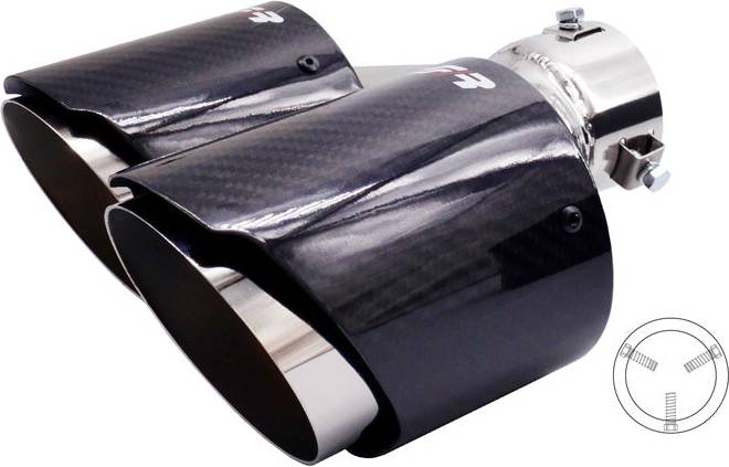 Simoni Racing Dubbel Vänster RundSned Rostfritt Stål 102xL215230mm