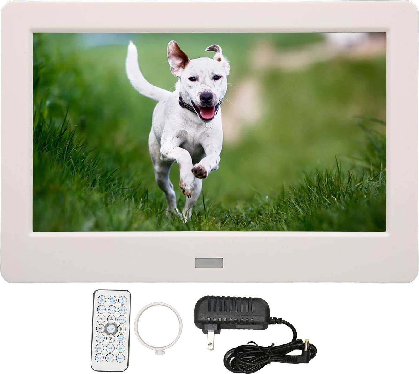 7 Inch HD Digital Photo Frame Clock Calendar MP3