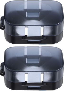Eease 2Pcs Three-Layer Storage Box